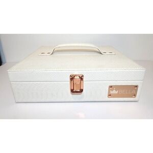 Bella Lash Beauty Box White W/Rose Gold Hardware and Handle. BOX ONLY